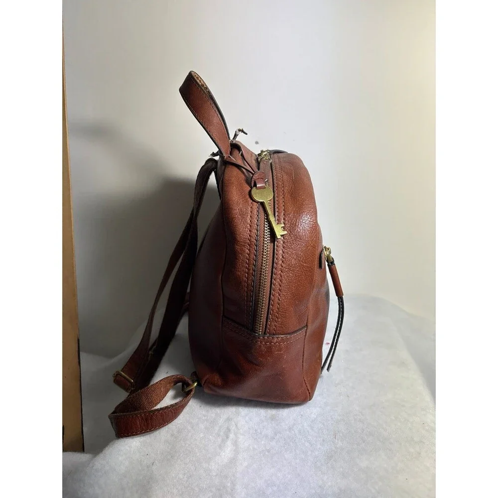 Fossil Backpack purse genuine cowhide leather